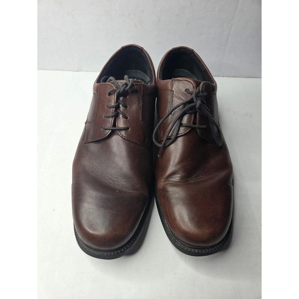 Rockport Mens‎ Essential Details Waterproof Leather Derby Shoes Brown 10W H79479